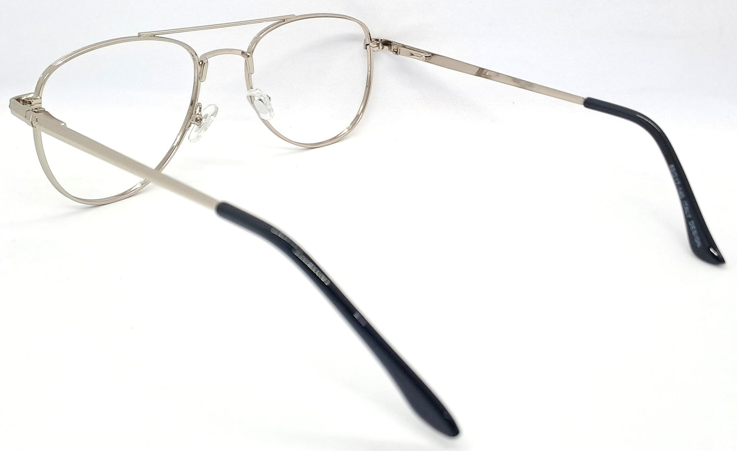 VE Silver With Front Black Aviator Frame for Men & Women