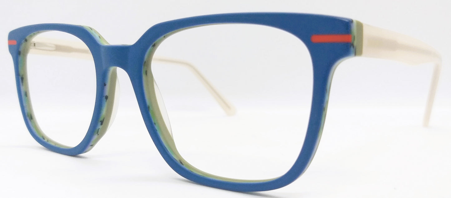 VE Blue Square Hustle Frame for Men & Women