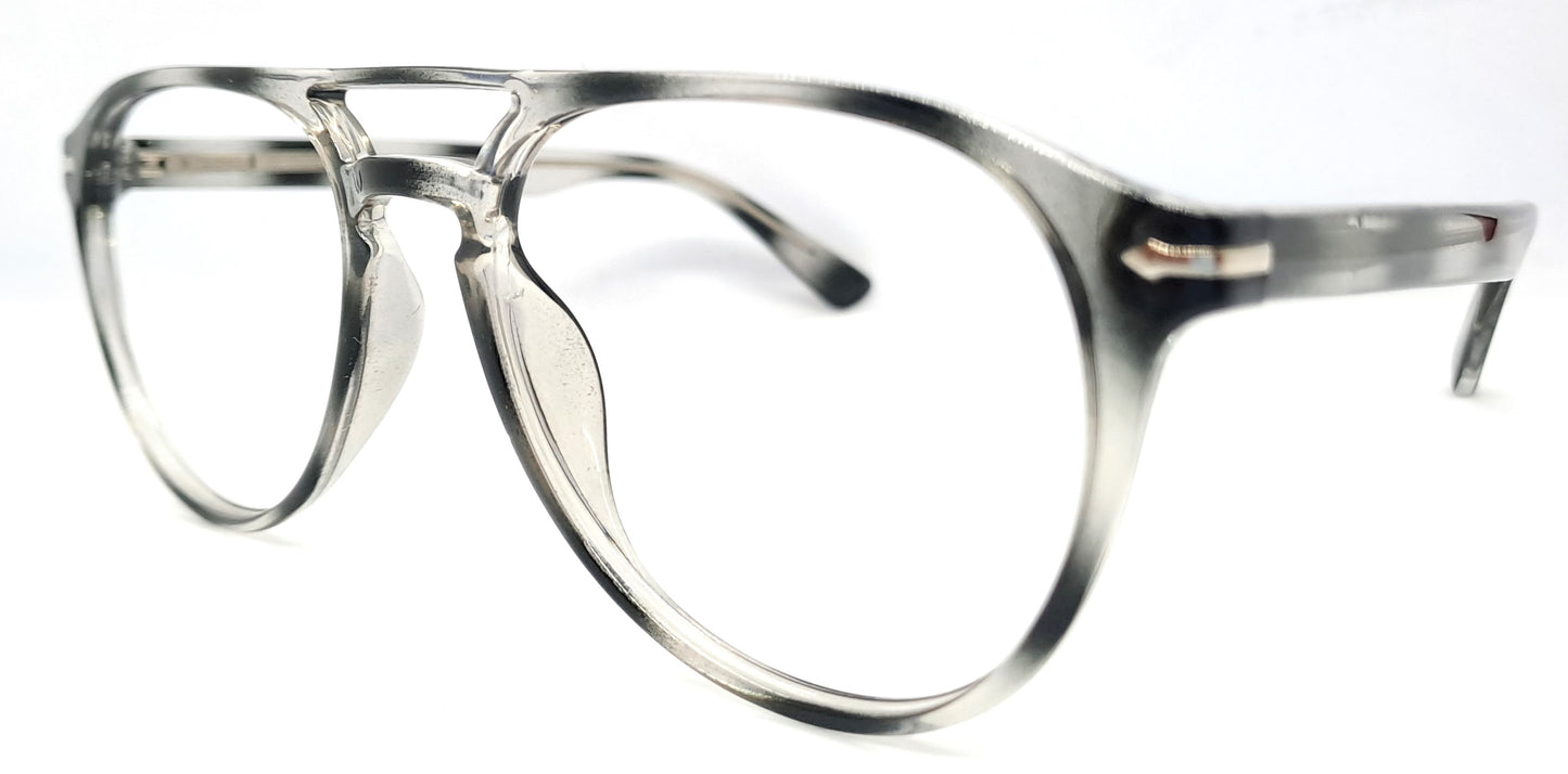 VE Texture Black Aviator Frame for Men & Women