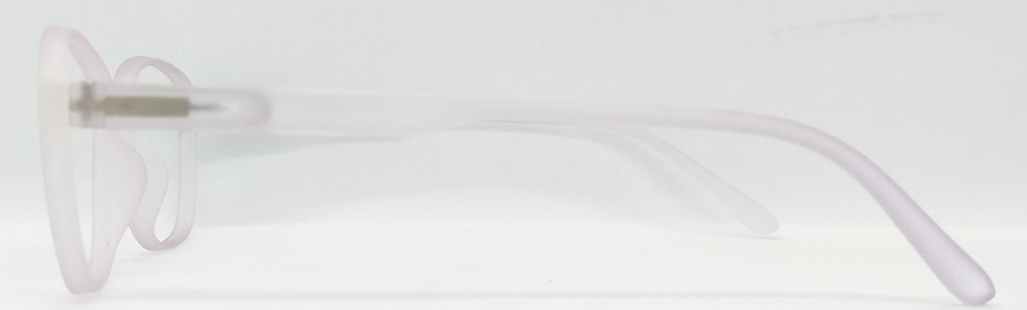 VE Transparent Pink Square Frame for Men & Women