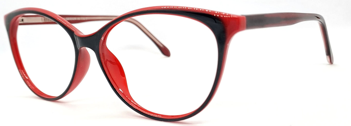 VE Red & Black Cat Eye Frame