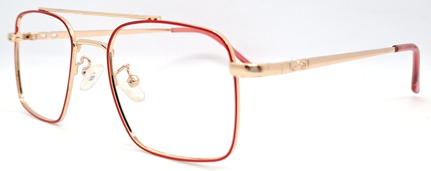 VE Red & Gold Square Frame