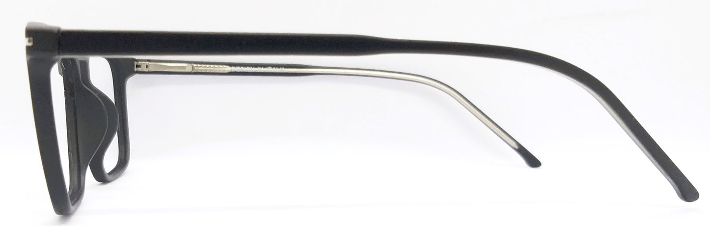 VE Met Black RE Rectangle Frame for Men & Women