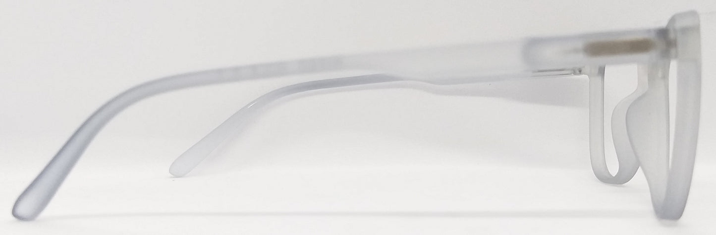 VE Transparent Grey Round Frame for Men & Women