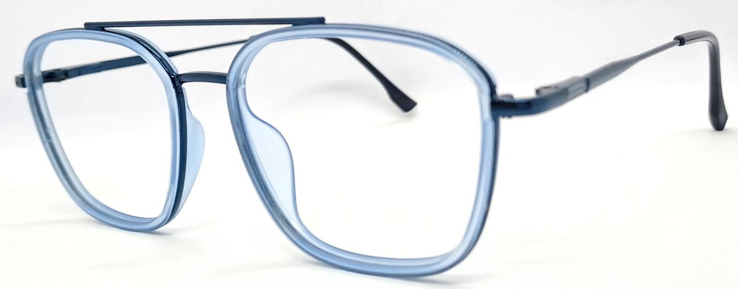 VE Ice Blue Square Computer Glass Frame