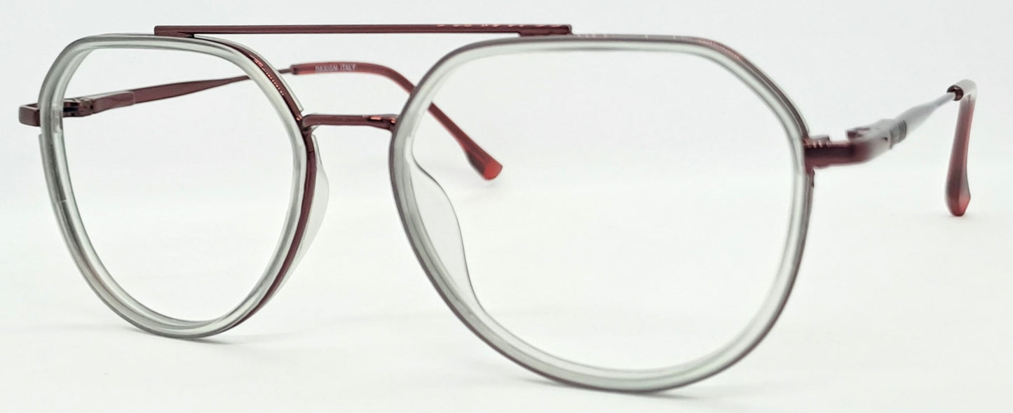 VE White Aviator Computer Glass Frame