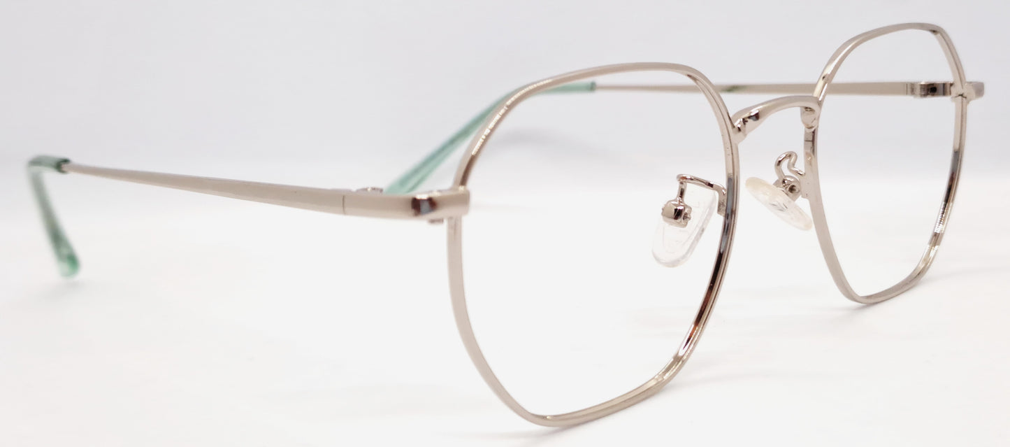 VE Silver Geometry Frame for Men & Women