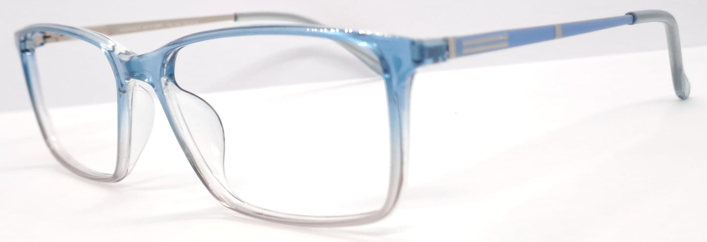 VE Rectangle Transparent Blue Frame