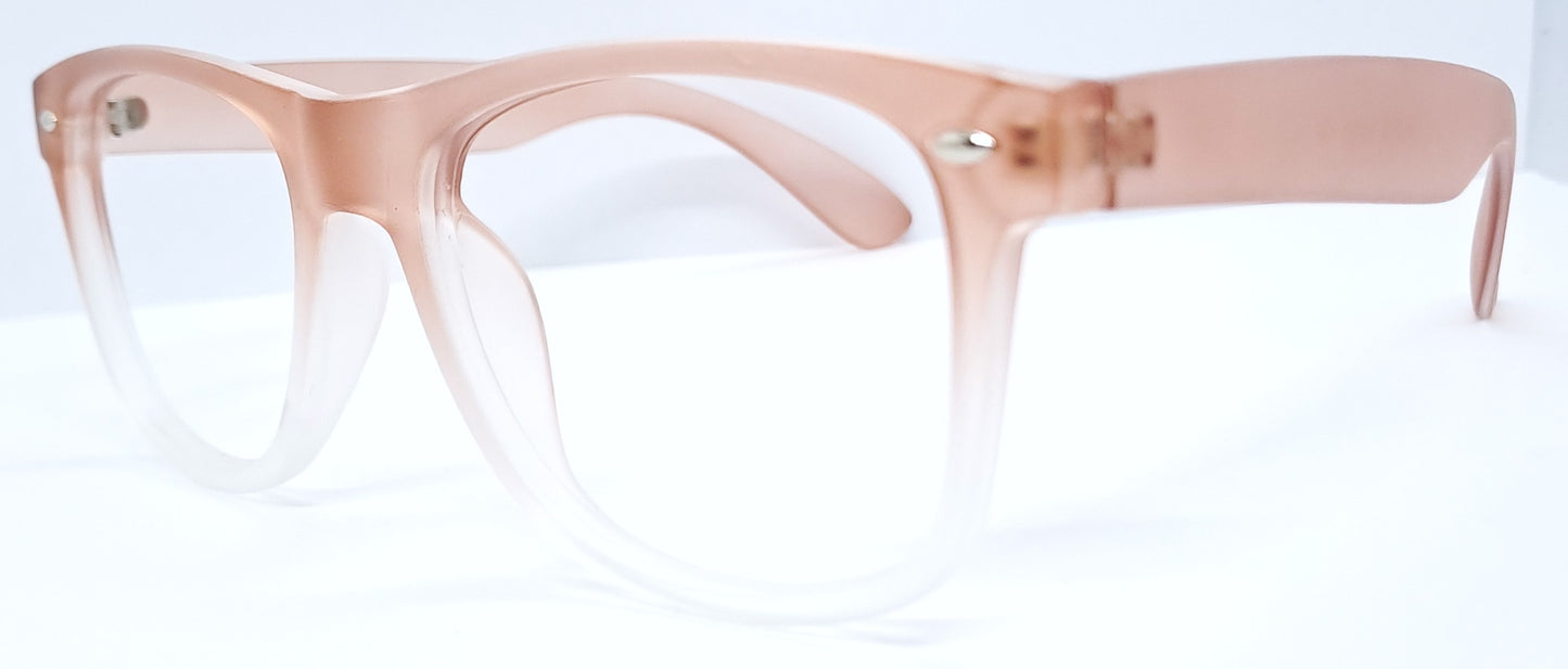 VE Orange Transparent Wayfarer Frame
