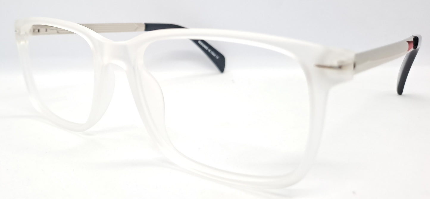 VE White Transparent Wayfarer Frame for Men & Women