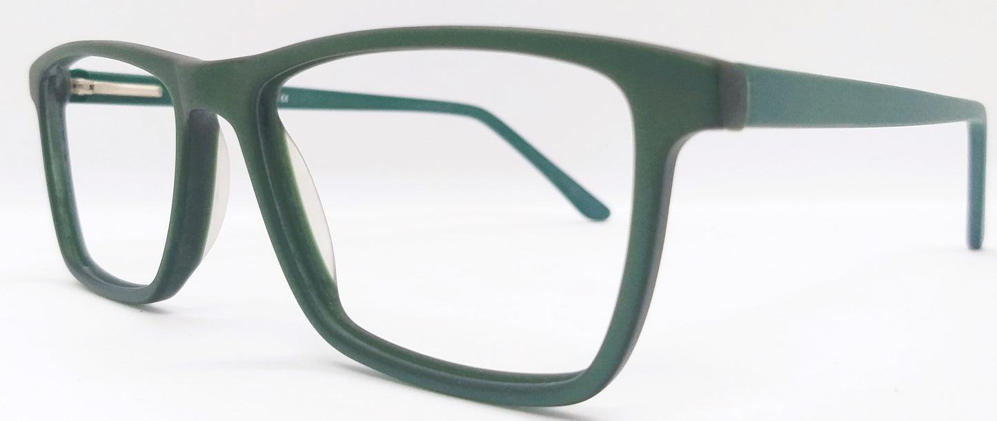VE Leaf Green Rectangle Hustle Frame for Men & Women