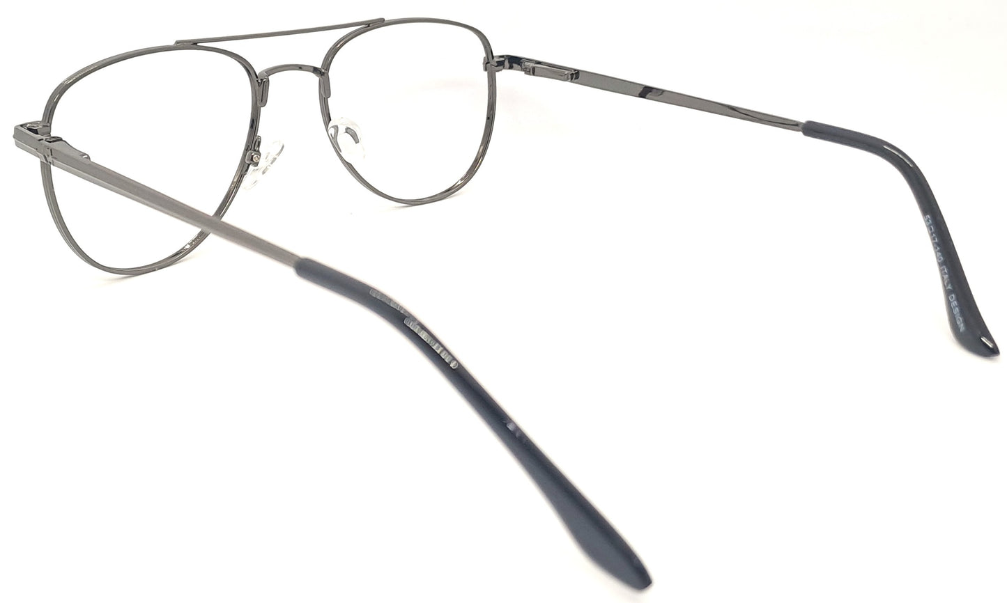 VE Gunmetal with Front Blue Aviator Frame for Men & Women