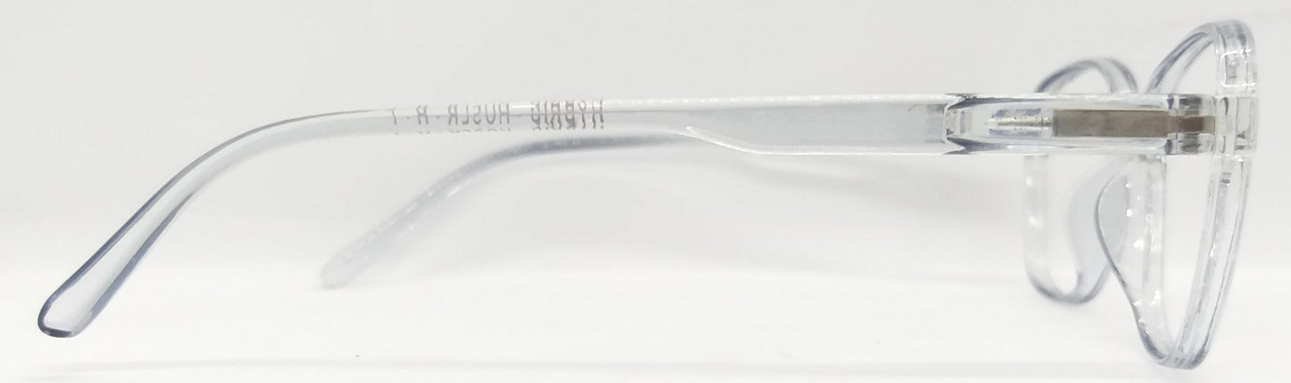 VE Transparent Light Blue Square Frame for Men & Women