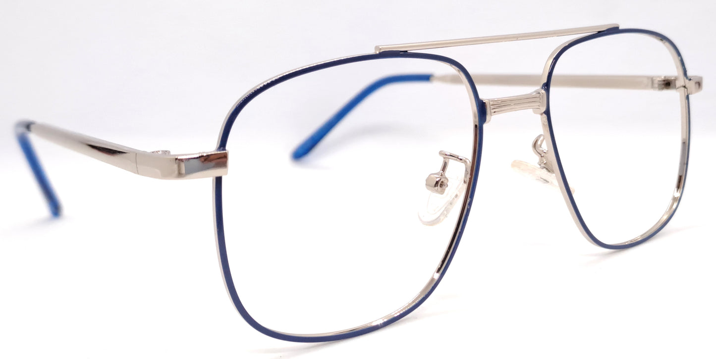 VE Blue Square Frame for Men & Women