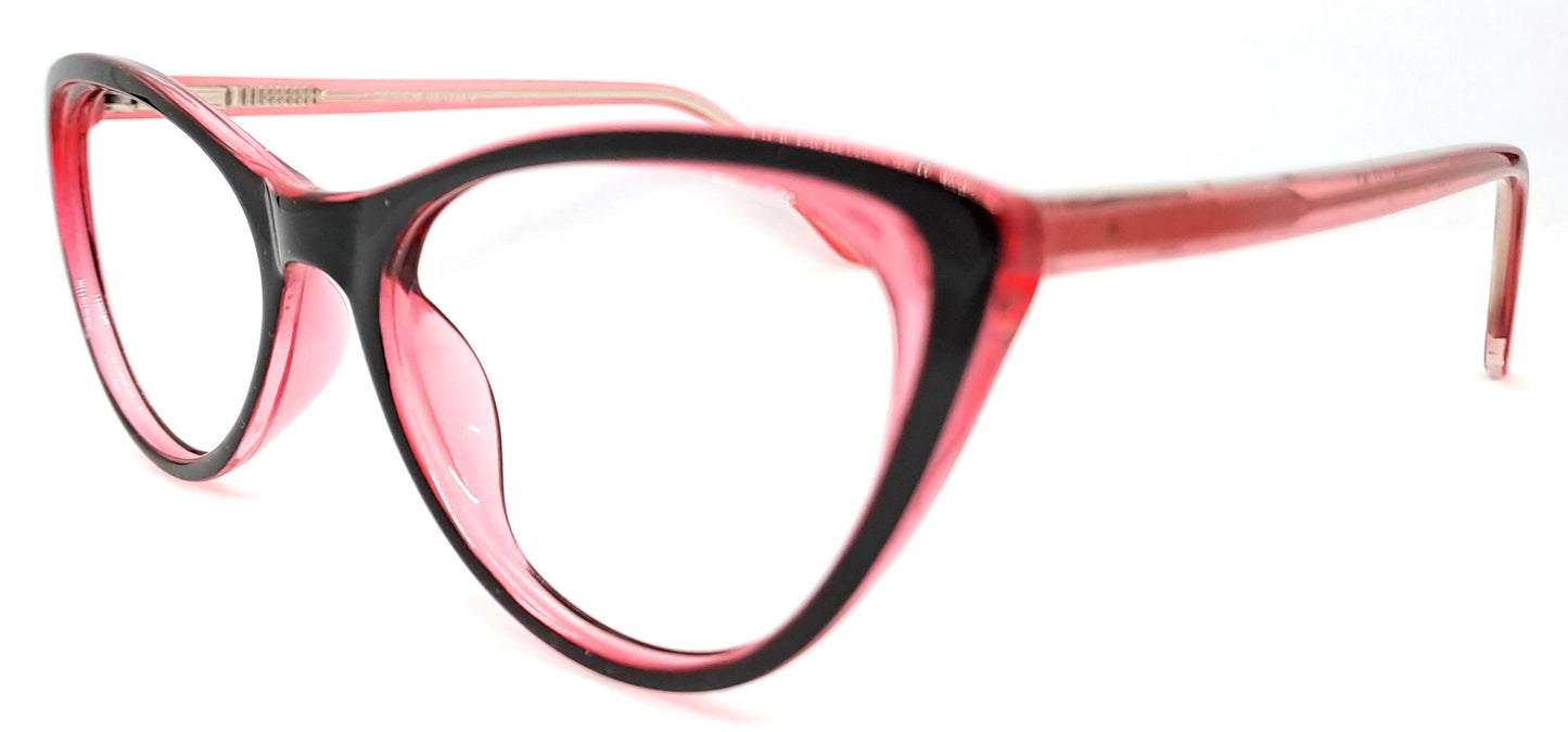 VE Black & Pink Cat Eye Frame for Men & Women