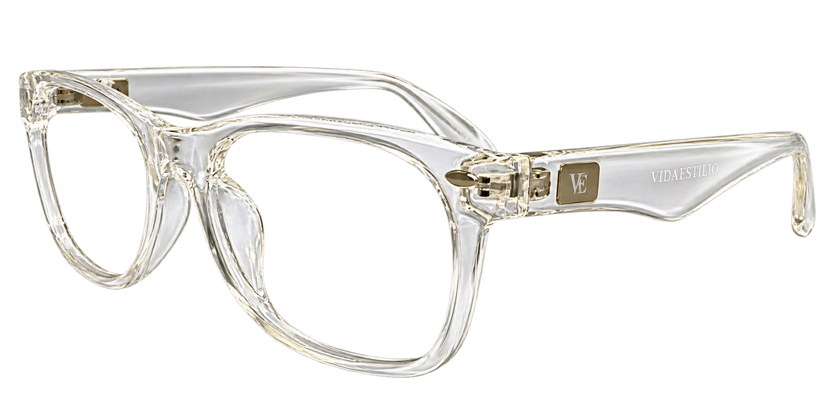 Vidaestilio Crystal – Transparent Square Eyeglasses