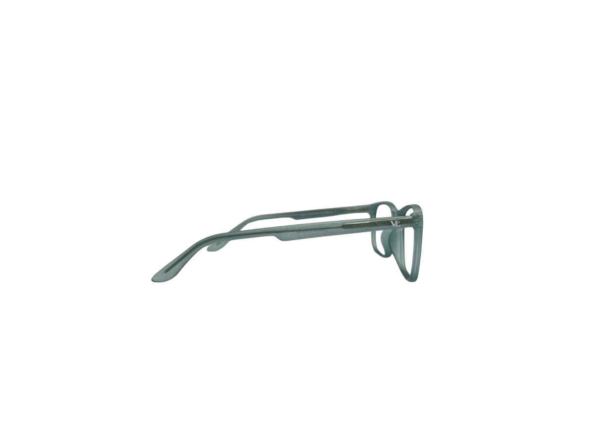 Vidaestilio Sage Drift – Translucent Sage Green Square Eyeglasses
