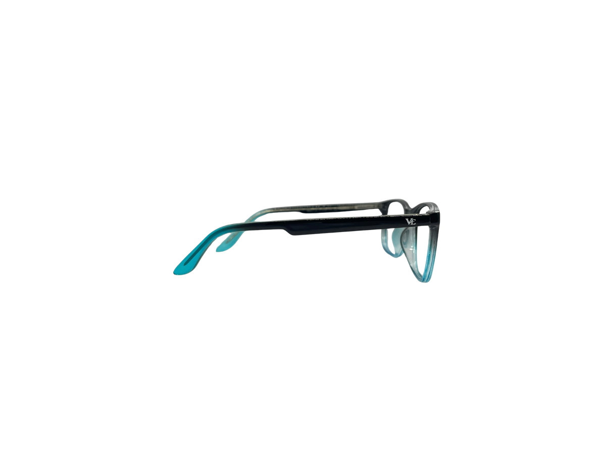 Vidaestilio Ocean Fade – Black Teal Square Eyeglasses