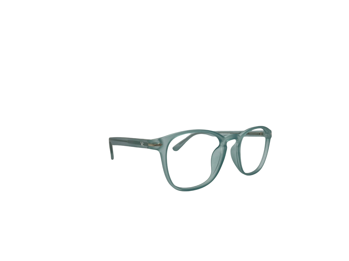 Vidaestilio Aqua Soft – Translucent Aqua Square Eyeglasses