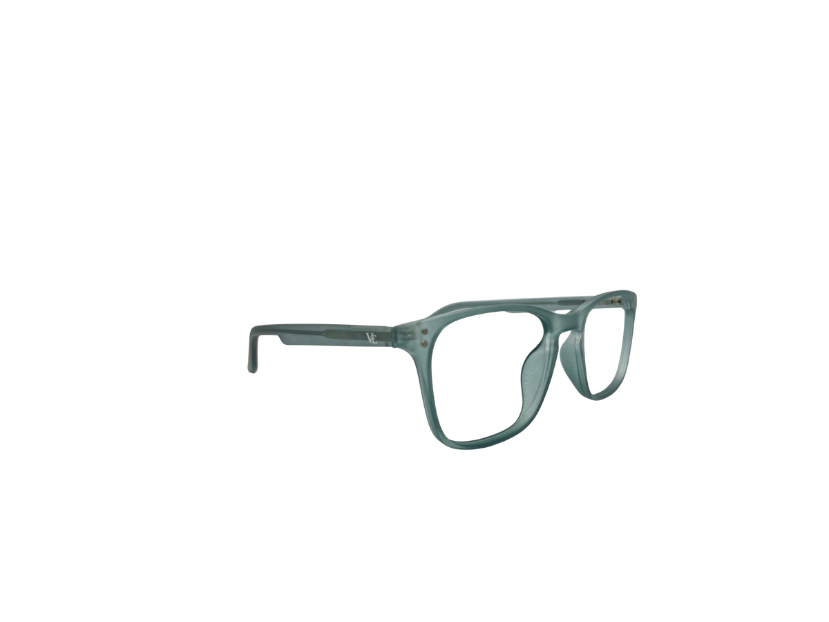 Vidaestilio Sage Drift – Translucent Sage Green Square Eyeglasses