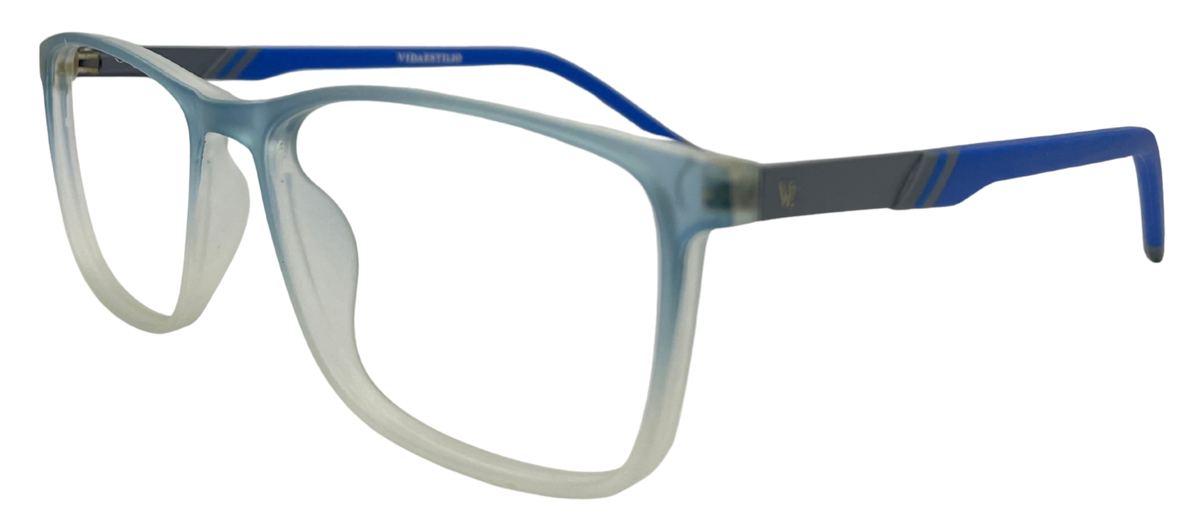 Vidaestilio Aqua Horizon – Blue Gradient Rectangular Eyeglasses