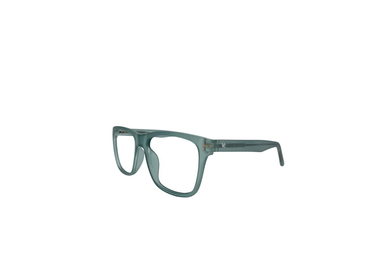 Vidaestilio Sage Bold – Sage Green Square Eyeglasses