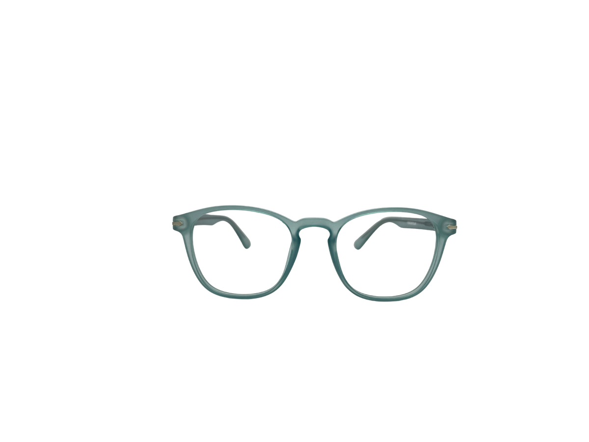 Vidaestilio Aqua Soft – Translucent Aqua Square Eyeglasses