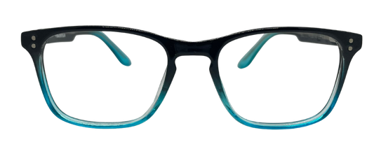 Vidaestilio Ocean Fade – Black Teal Square Eyeglasses