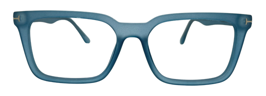 Vidaestilio Ocean Fade – Matte Ocean Blue Square Eyeglasses