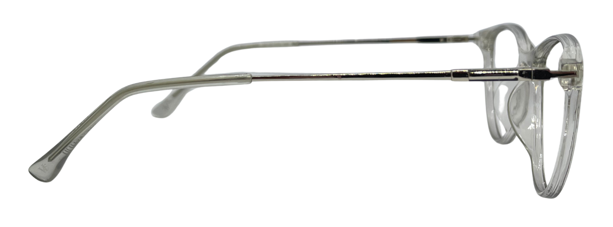 Vidaestilio Crystal Mist – Transparent Cat-Eye Eyeglasses