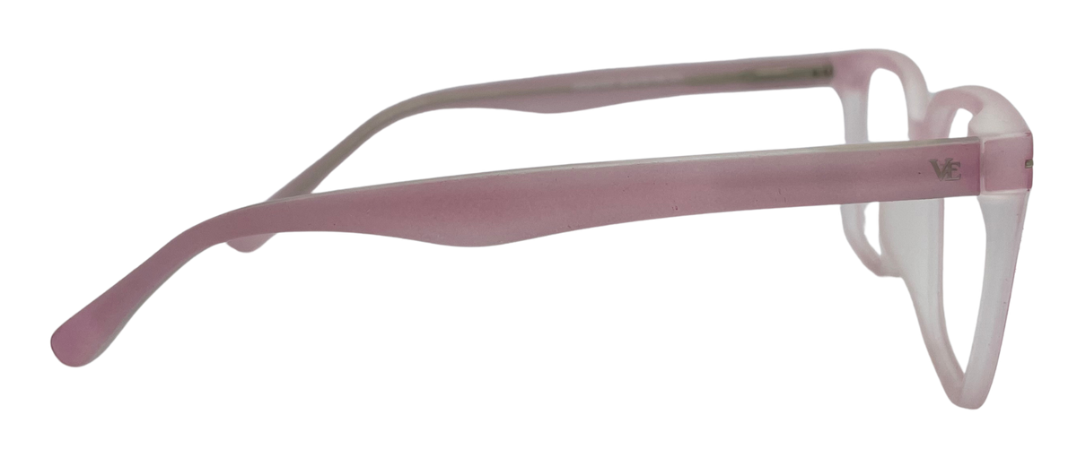 Vidaestilio Blush Mist – Matte Pink Square Eyeglasses
