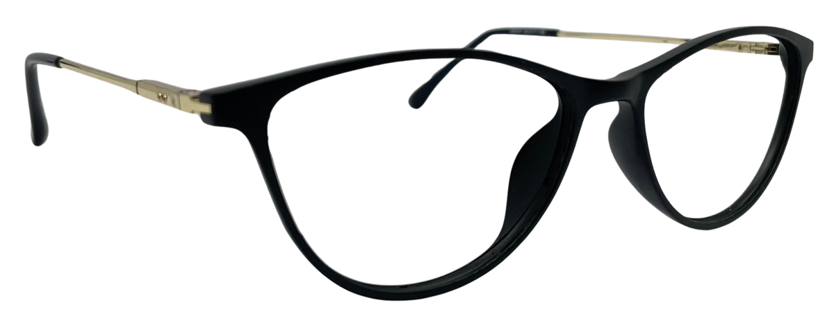 Vidaestilio Noir Allure – Black Cat-Eye Eyeglasses