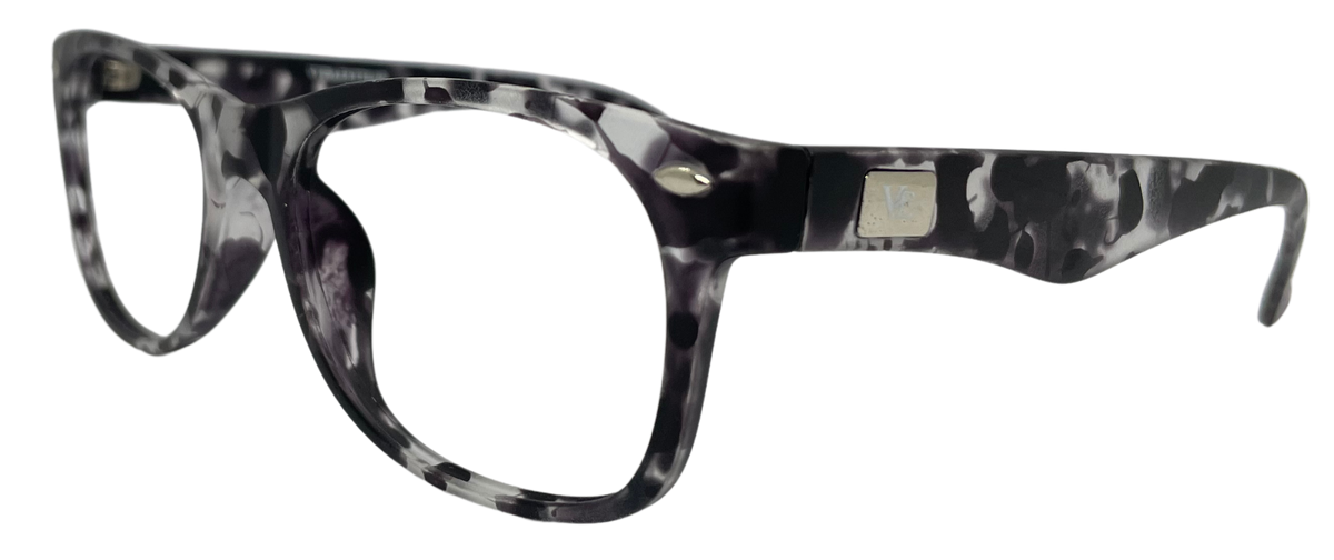 Vidaestilio Shadow Mist – Black & Grey Marble Eyeglasses
