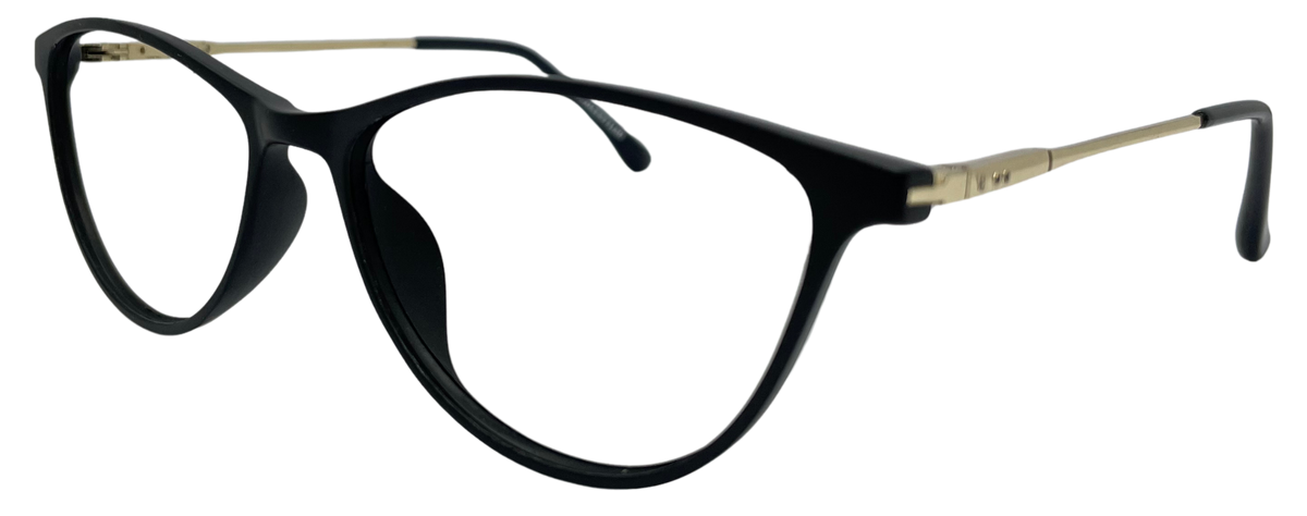 Vidaestilio Noir Allure – Black Cat-Eye Eyeglasses