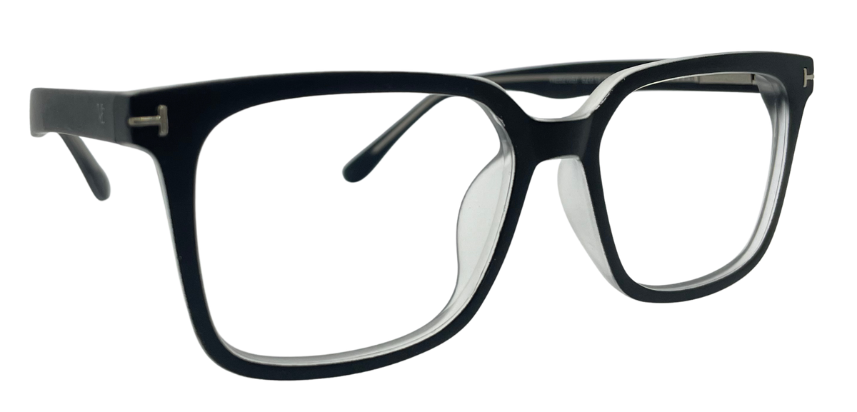 Vidaestilio Shadow Black – Full Black Square Eyeglasses