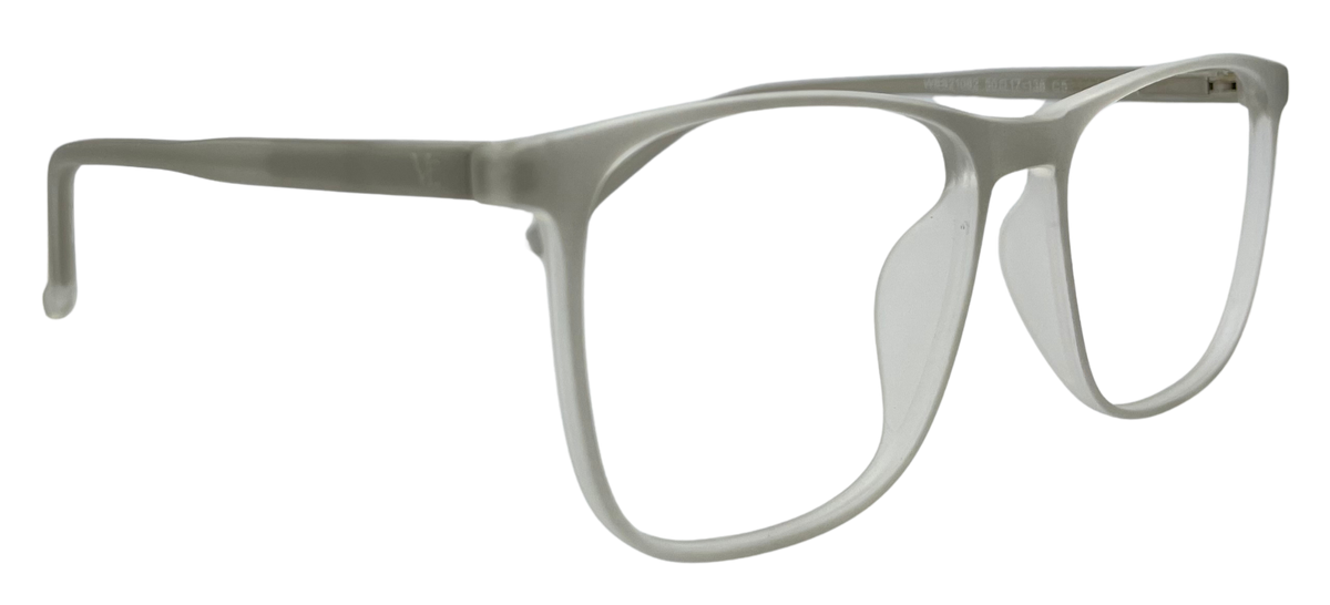 Vidaestilio Sage Grey – Transparent Grey Square Eyeglasses