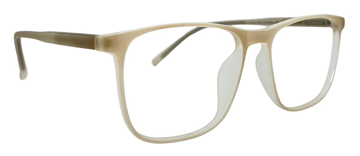 Vidaestilio Champagne Sand – Beige Square Eyeglasses