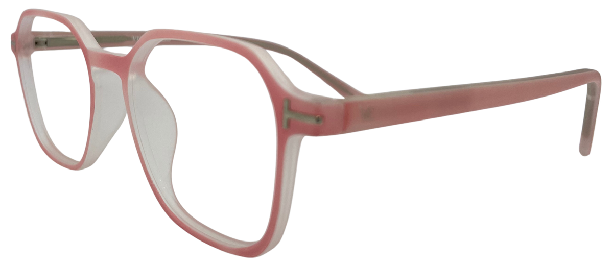 Vidaestilio Blush Rose – Dusty Pink Square Eyeglasses