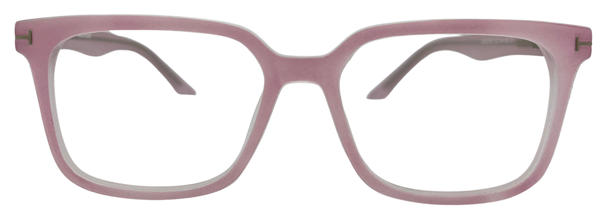 Vidaestilio Blush Mist – Matte Pink Square Eyeglasses