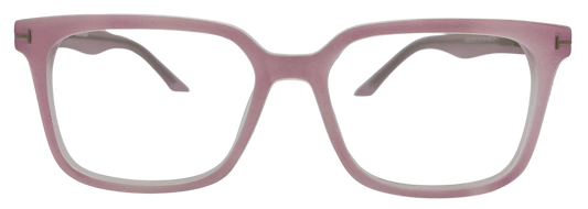 Vidaestilio Blush Mist – Matte Pink Square Eyeglasses