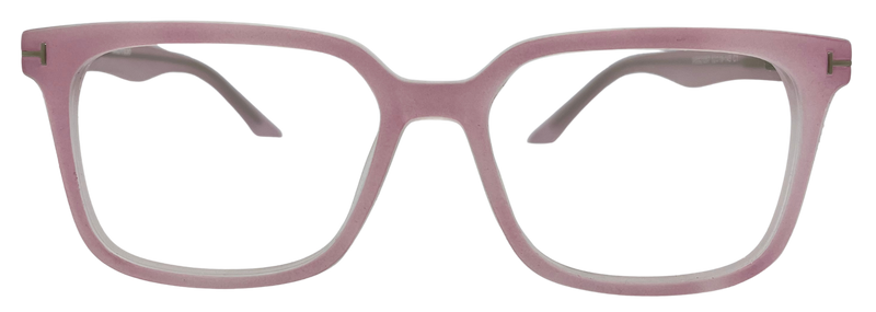 Vidaestilio Blush Mist – Matte Pink Square Eyeglasses