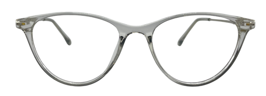 Vidaestilio Crystal Mist – Transparent Cat-Eye Eyeglasses