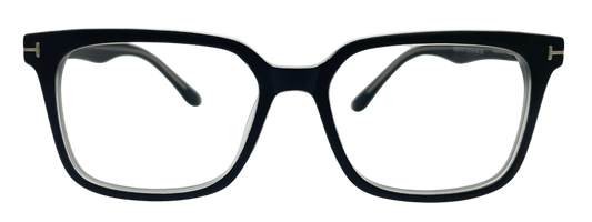 Vidaestilio Shadow Black – Full Black Square Eyeglasses