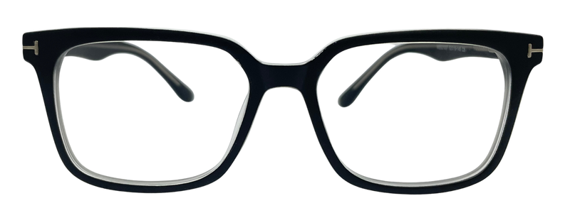 Vidaestilio Shadow Black – Full Black Square Eyeglasses