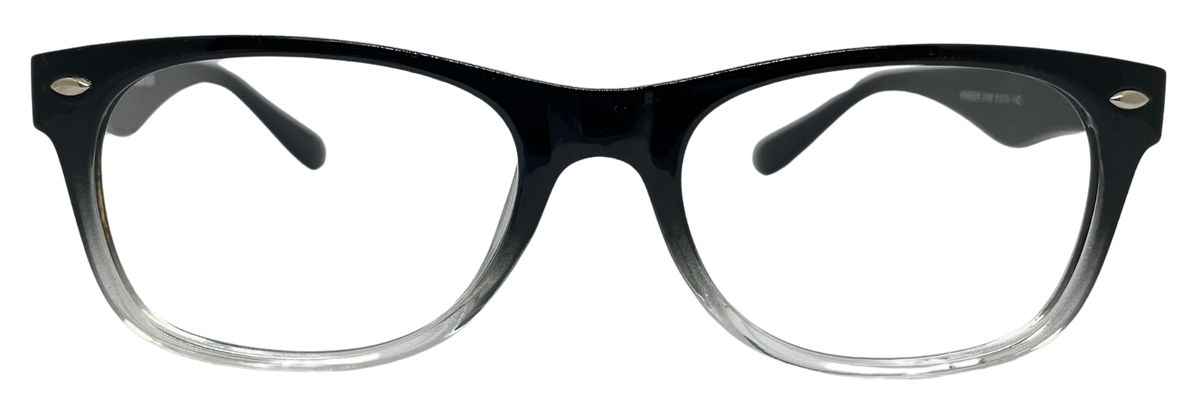 Vidaestilio Onyx Fade – Black Crystal Square Eyeglasses