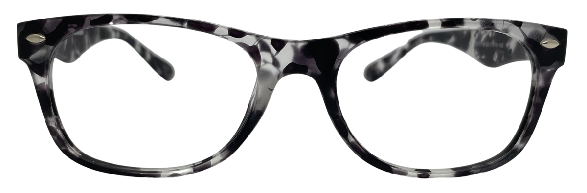 Vidaestilio Shadow Mist – Black & Grey Marble Eyeglasses