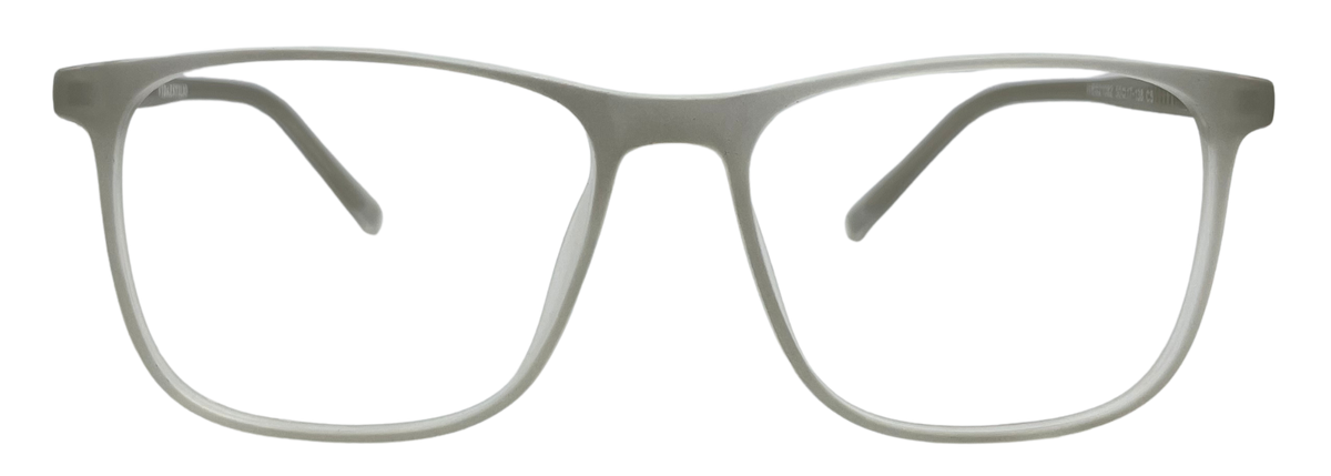 Vidaestilio Sage Grey – Transparent Grey Square Eyeglasses