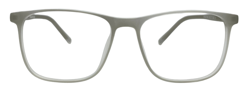 Vidaestilio Sage Grey – Transparent Grey Square Eyeglasses