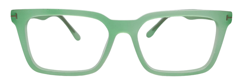 Vidaestilio Sage Mist – Transparent Mint Green Square Eyeglasses