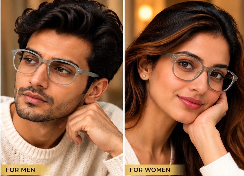 Vidaestilio Urban Slate – Matte Grey Square Eyeglasses